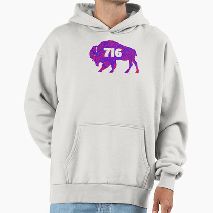Zentangles Buffalo 716 Buffalo Ny Hoodie - Fun Novelty Design Unisex - T-Shirt, Sweatshirt, Hoodie