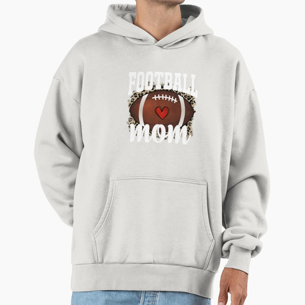 Football Mom Hoodie - Casual Everyday Wear for Adults - T-Shirt, Sweatshirt, Hoodie