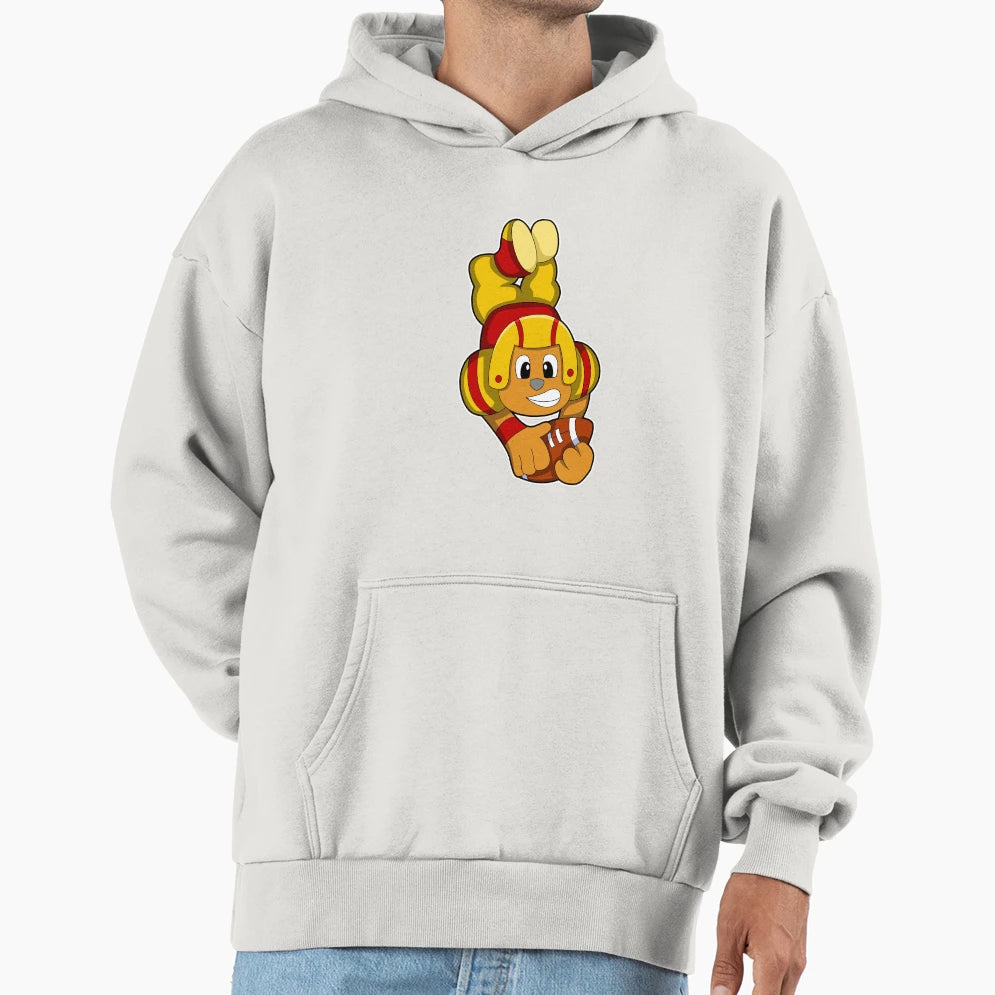 Bear Sports Football Helmet Hoodie - Trendy Graphic Unisex - T-Shirt, Sweatshirt, Hoodie