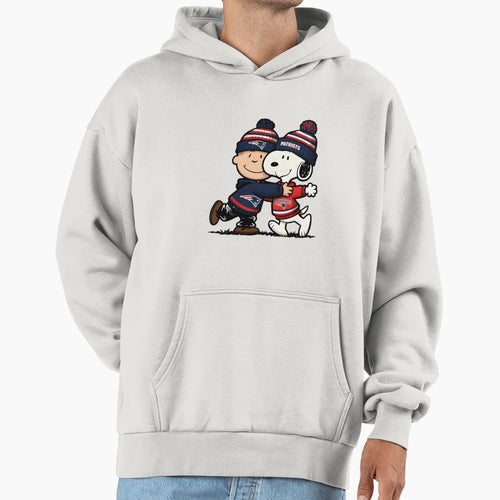 Snoopy And Charlie Brown New England Hoodie - Casual Everyday Wear Unisex - T-Shirt, Sweatshirt, Hoodie