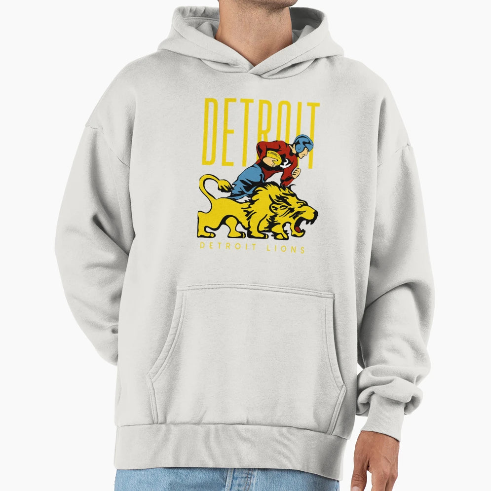 Art Detroit Lions Hoodie - Novelty Apparel Unisex - T-Shirt, Sweatshirt, Hoodie
