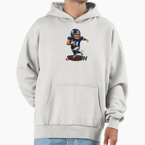 Malik Nabers Cam Skattebo Ny Running Hoodie - Fun Novelty Design Men Women - T-Shirt, Sweatshirt, Hoodie