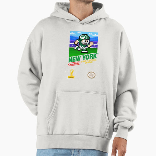 New York Jets 8 Bit Videogames Cartridge Hoodie - Minimalist Print Unisex - T-Shirt, Sweatshirt, Hoodie