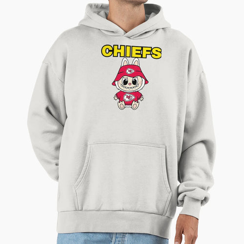 Labubu Football Chiefs Hoodie - Unique Graphic Unisex - T-Shirt, Sweatshirt, Hoodie
