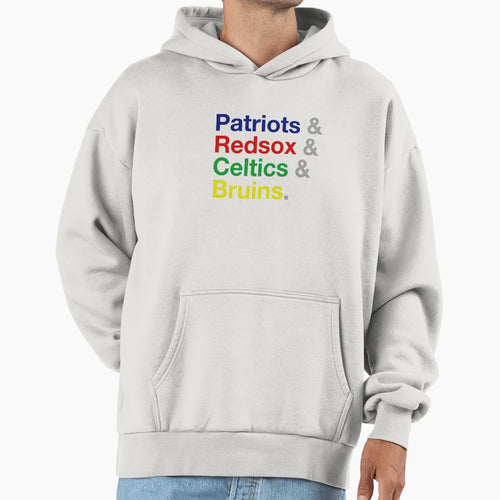 Boston Sports Hoodie - Custom Art Print Unisex - T-Shirt, Sweatshirt, Hoodie