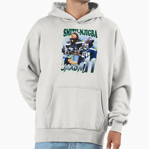 Jaxon Smith Njigba 90S Hoodie - Custom Art Print Men Women - T-Shirt, Sweatshirt, Hoodie