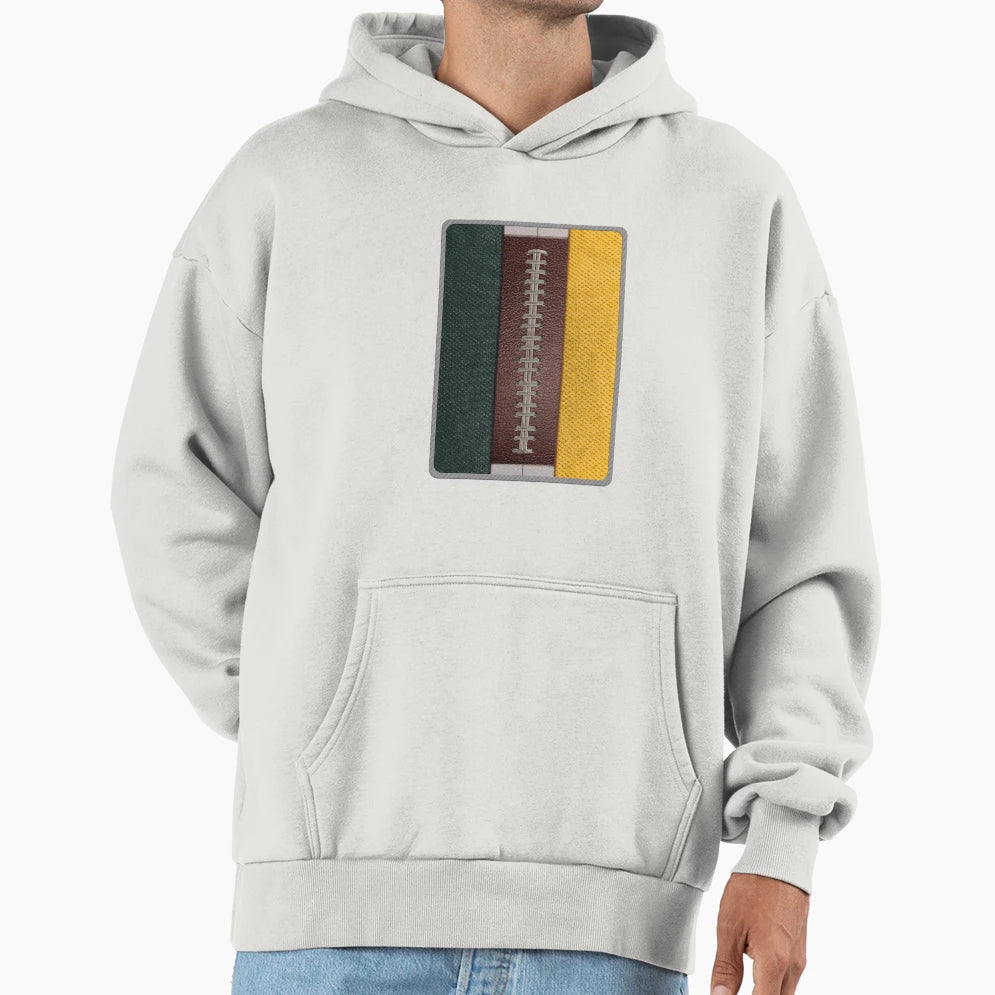 Football Yellow And Green Gold Team Spirit Hoodie - Unique Graphic Unisex - T-Shirt, Sweatshirt, Hoodie