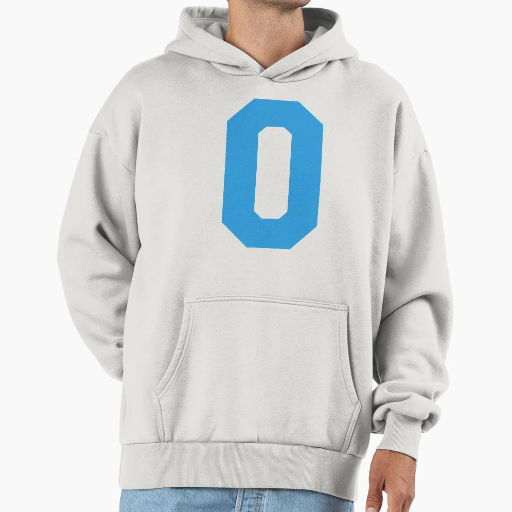 Alphabet Blue O Sports Letter O Hoodie - Unique Graphic Unisex - T-Shirt, Sweatshirt, Hoodie
