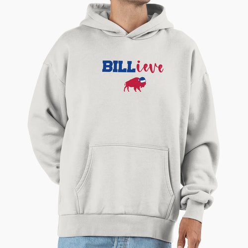 Billieve Buffalo Santa Hat Hoodie - Fun Novelty Design for Adults - T-Shirt, Sweatshirt, Hoodie