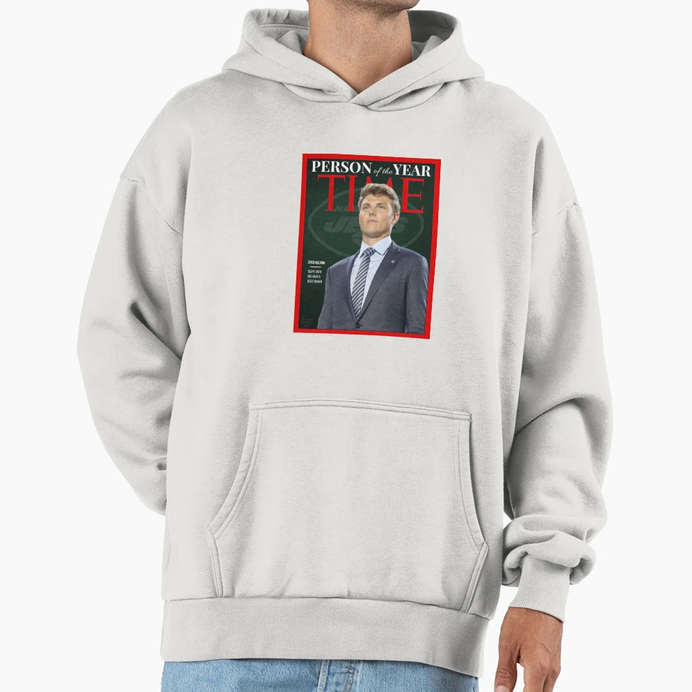 Zach Wilson Person Year Time Hoodie - Novelty Apparel for Adults - T-Shirt, Sweatshirt, Hoodie