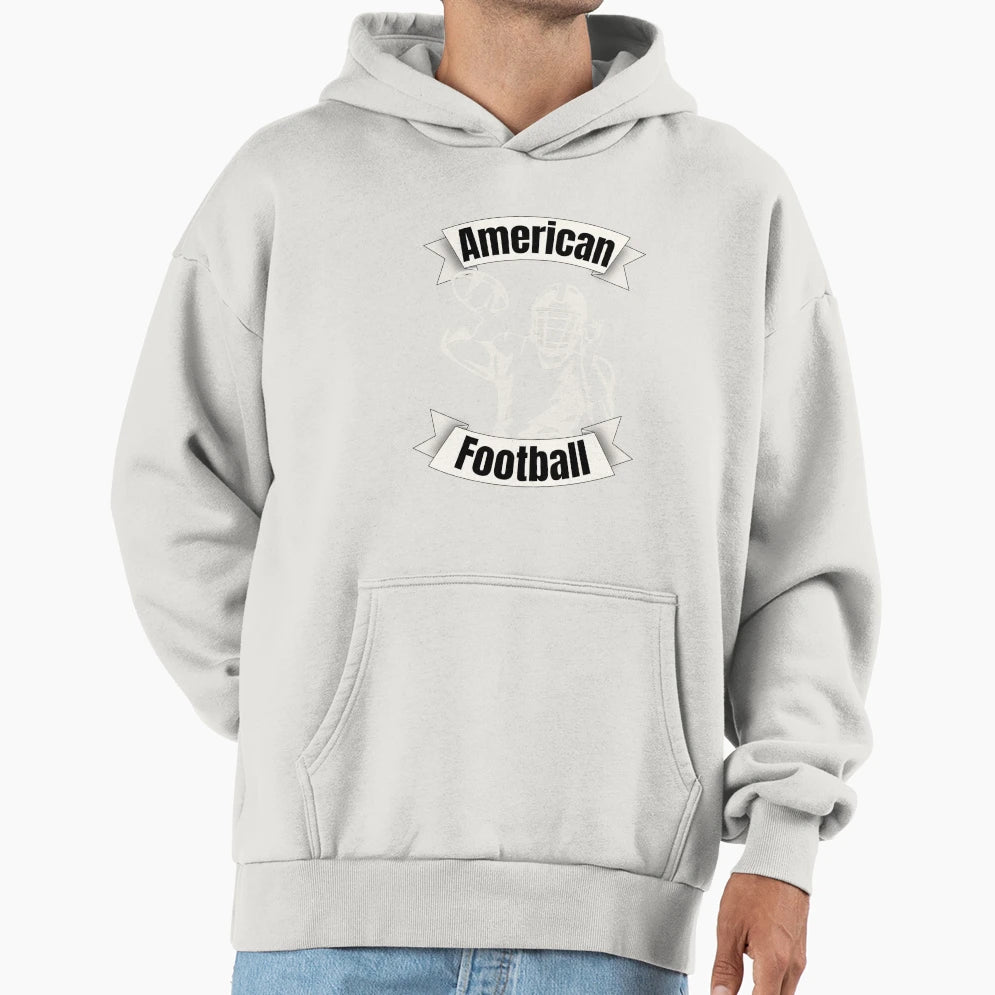 American Football Quarterback Hoodie - Unique Graphic Unisex - T-Shirt, Sweatshirt, Hoodie