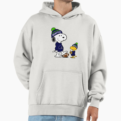 Seattlee Seahawkss Snoopyy Woodstockk Hoodie - Novelty Apparel for Adults - T-Shirt, Sweatshirt, Hoodie