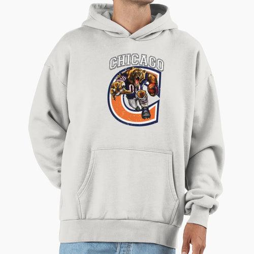 Chicago Football Hoodie - Unique Graphic Men Women - T-Shirt, Sweatshirt, Hoodie