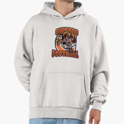 Chicago Football 4 Hoodie - Streetwear Style Men Women - T-Shirt, Sweatshirt, Hoodie