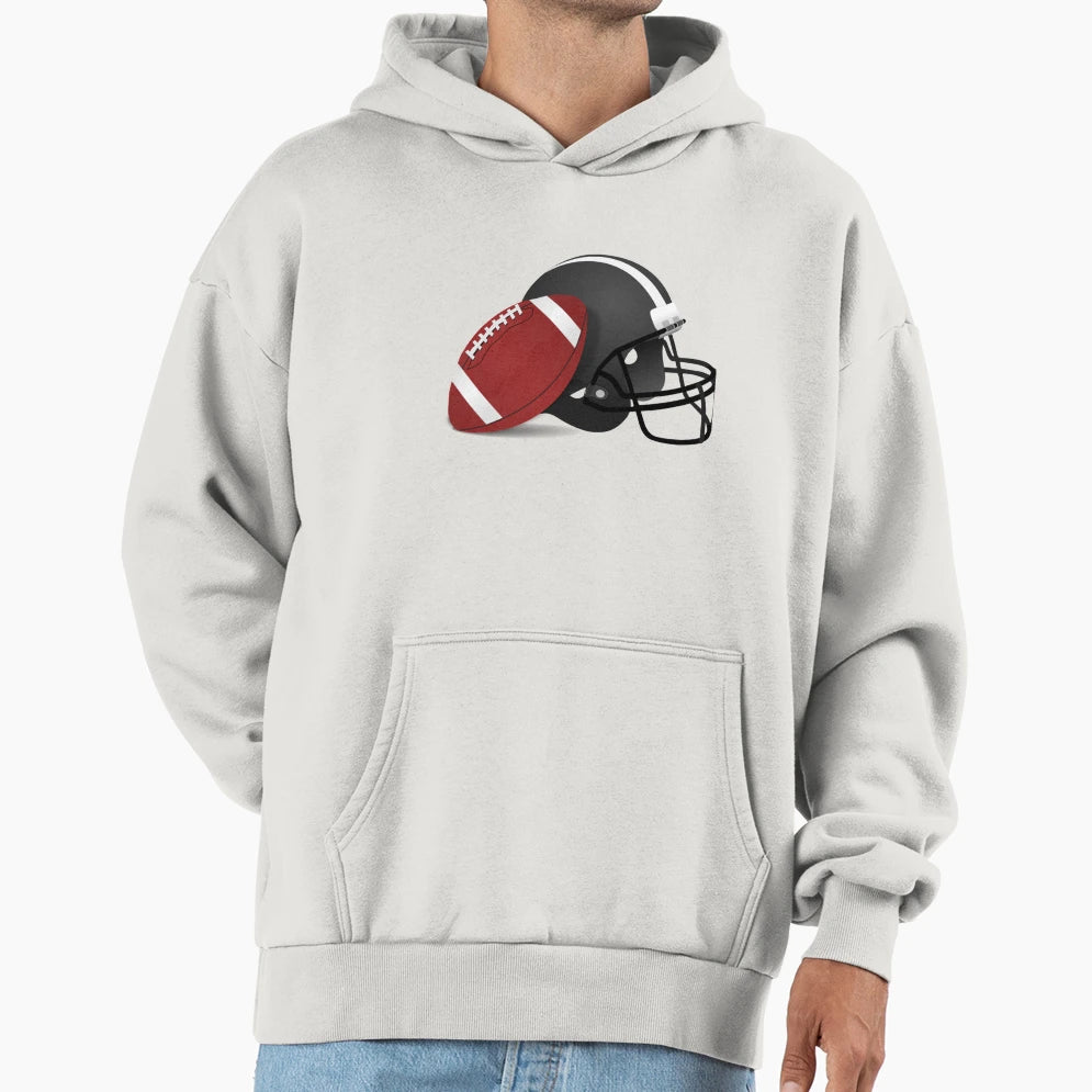 American Football Rugby Hoodie - Minimalist Print Unisex - T-Shirt, Sweatshirt, Hoodie