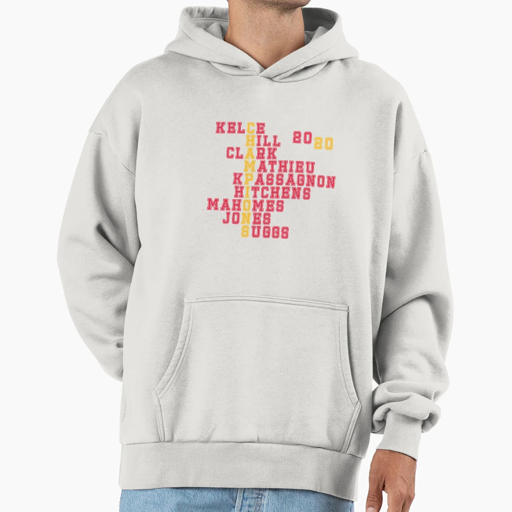Kansas City Football 2020 Champs T-Shirt - Unique Graphic for Adults - T-Shirt, Sweatshirt, Hoodie