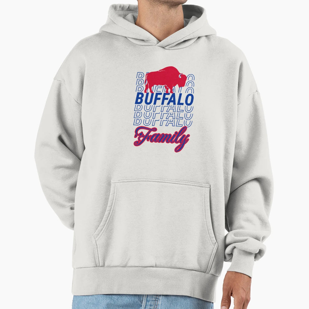 Buffalo Family Reunion Hoodie - Novelty Apparel for Adults - T-Shirt, Sweatshirt, Hoodie