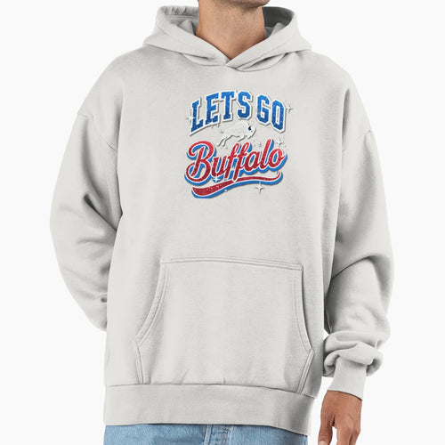 Lets Go Buffalo Ny New York Sports Hoodie - Minimalist Print for Adults - T-Shirt, Sweatshirt, Hoodie