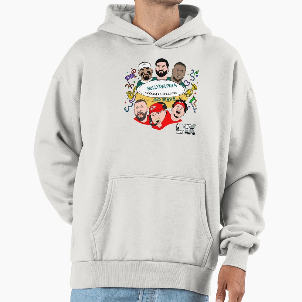Bullydelphia Superbowl Hoodie - Aesthetic Graphic for Adults - T-Shirt, Sweatshirt, Hoodie