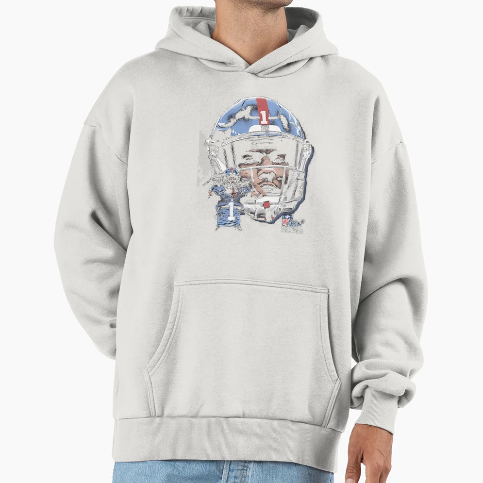 Malik Nabers New York G Helmet Hoodie - Minimalist Print Men Women - T-Shirt, Sweatshirt, Hoodie