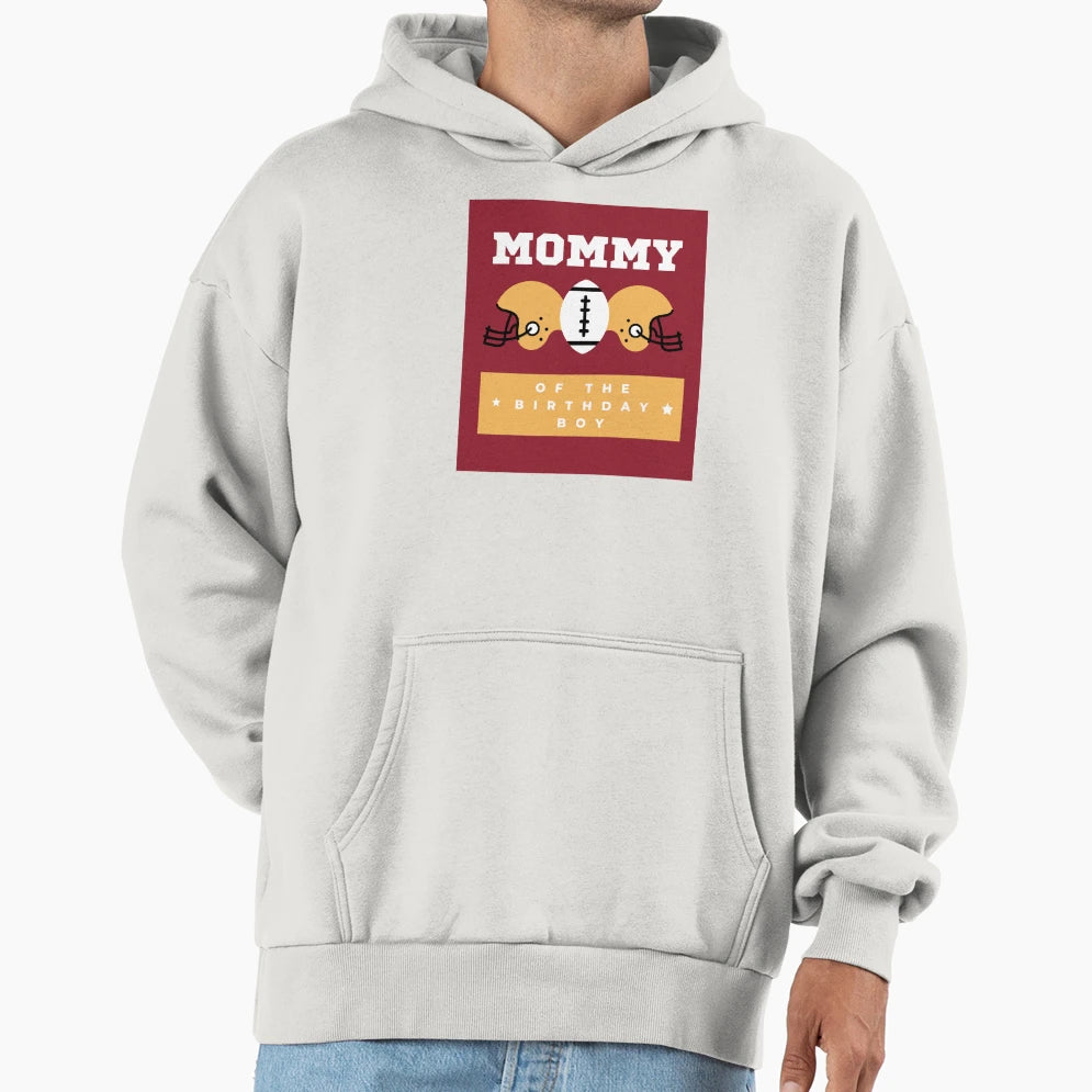 Mommy Birthday American Football Hoodie - Custom Art Print for Adults - T-Shirt, Sweatshirt, Hoodie