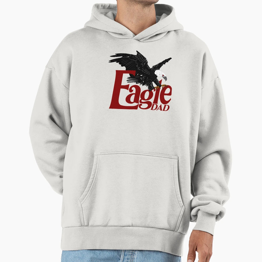 Eagle Dad Eagle Daddy Always Gave Me Hoodie - Minimalist Print for Adults - T-Shirt, Sweatshirt, Hoodie