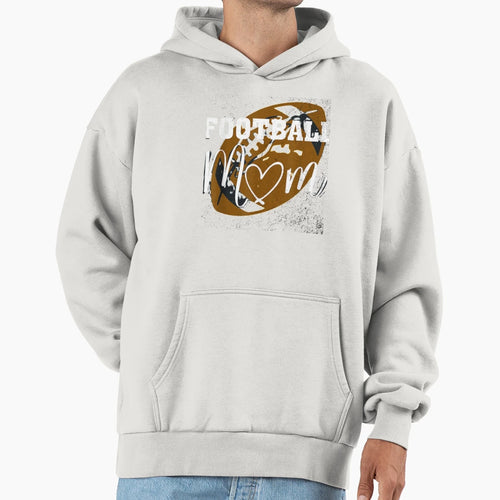 Football Mom Hoodie - Minimalist Print Men Women - T-Shirt, Sweatshirt, Hoodie