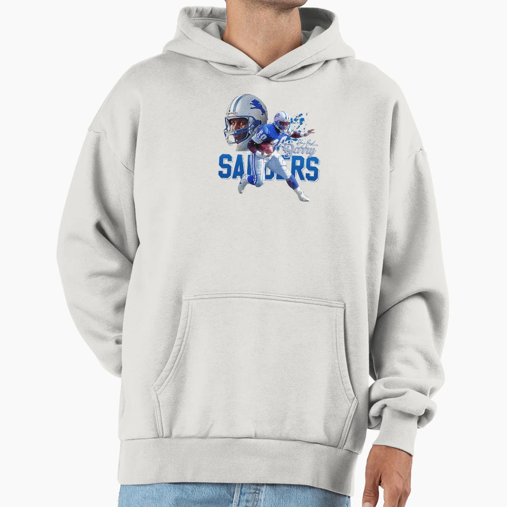 Barry Sanders Detroit Lions Hoodie - Unique Graphic Unisex - T-Shirt, Sweatshirt, Hoodie