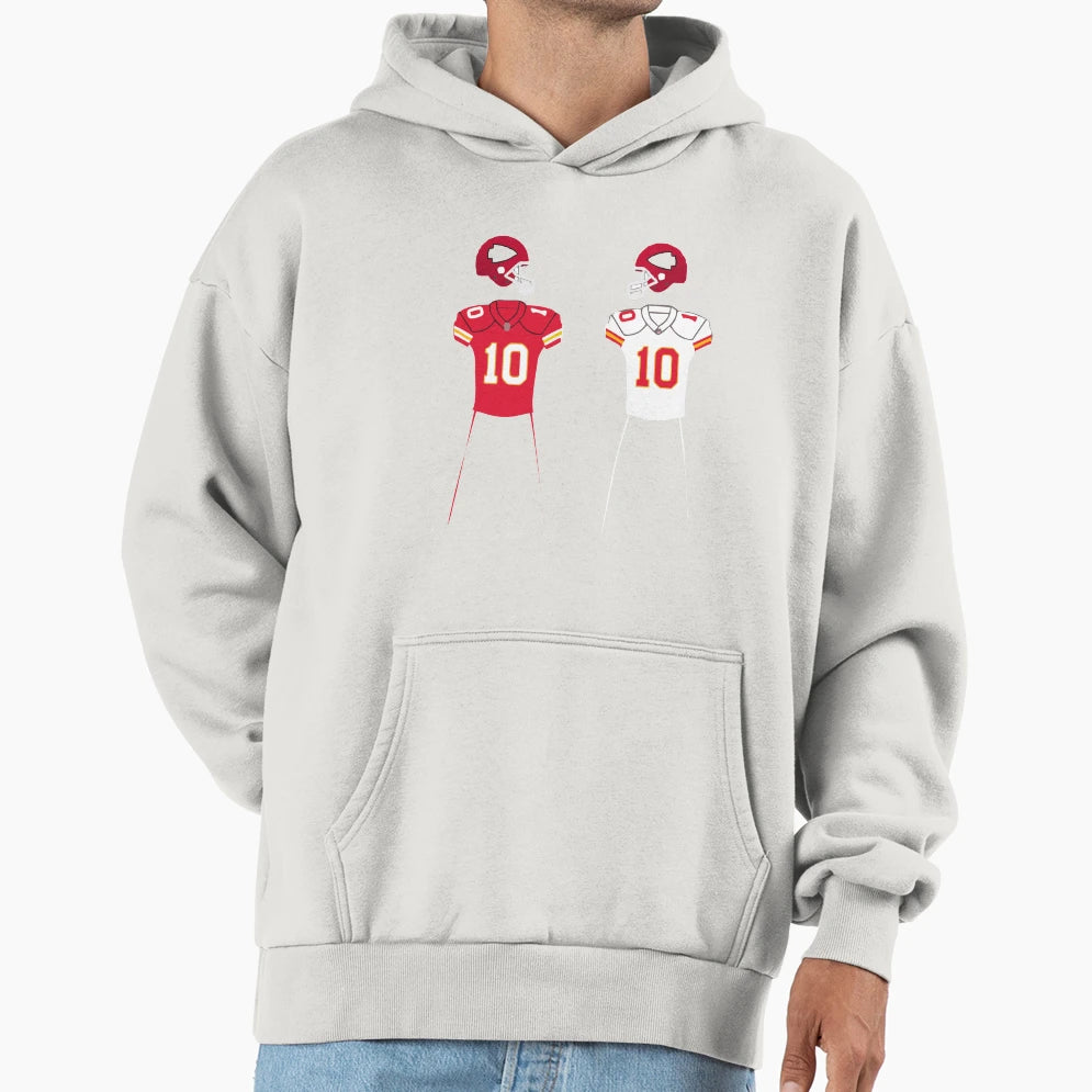 Current Uniform Is White And Red Hoodie - Casual Everyday Wear Unisex - T-Shirt, Sweatshirt, Hoodie