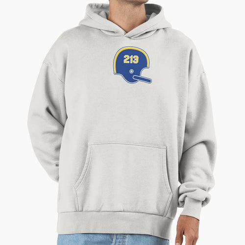 Los Angeles Rams 213 Helmet Hoodie - Aesthetic Graphic Men Women - T-Shirt, Sweatshirt, Hoodie