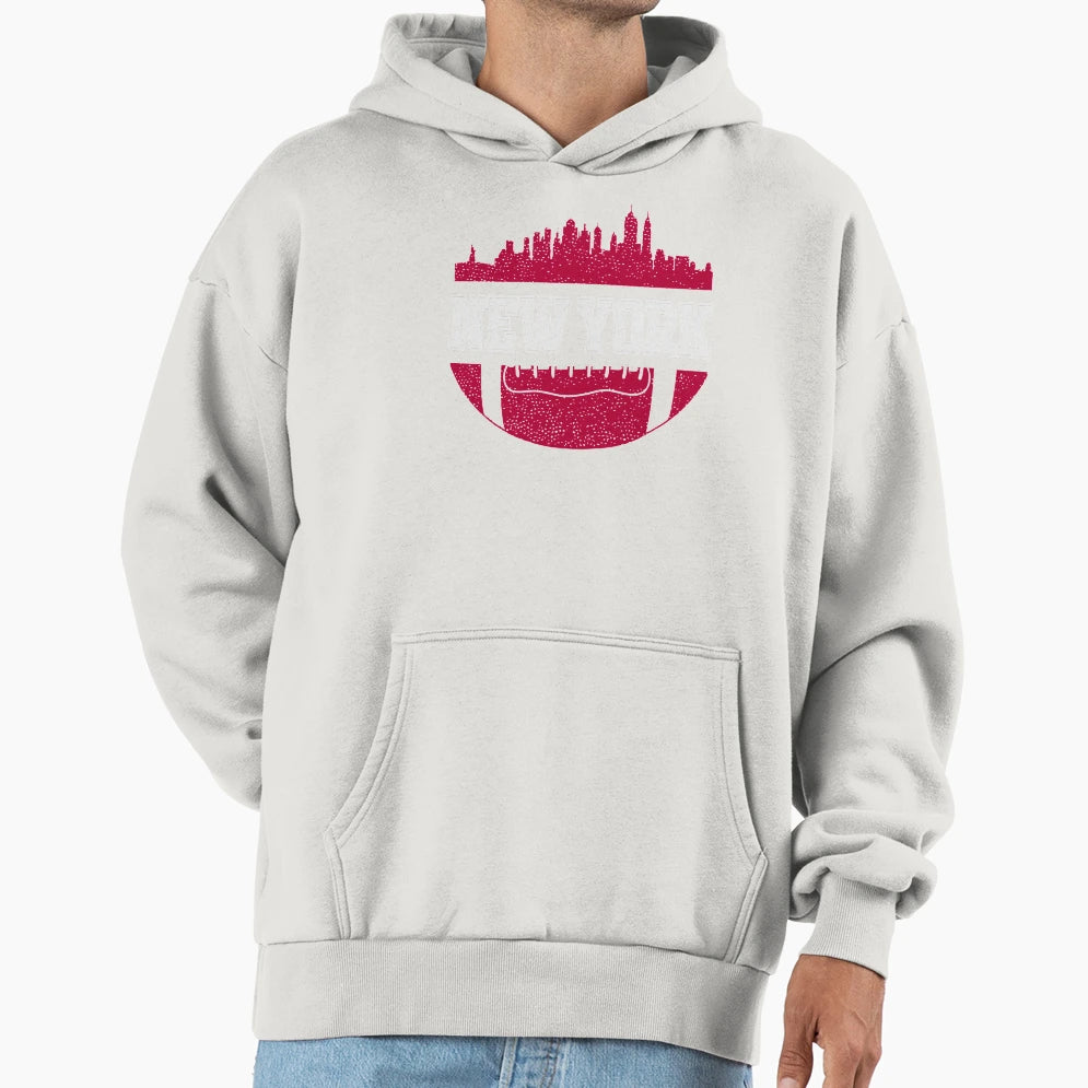 Giants Football Fan New York City Hoodie - Fun Novelty Design for Adults - T-Shirt, Sweatshirt, Hoodie