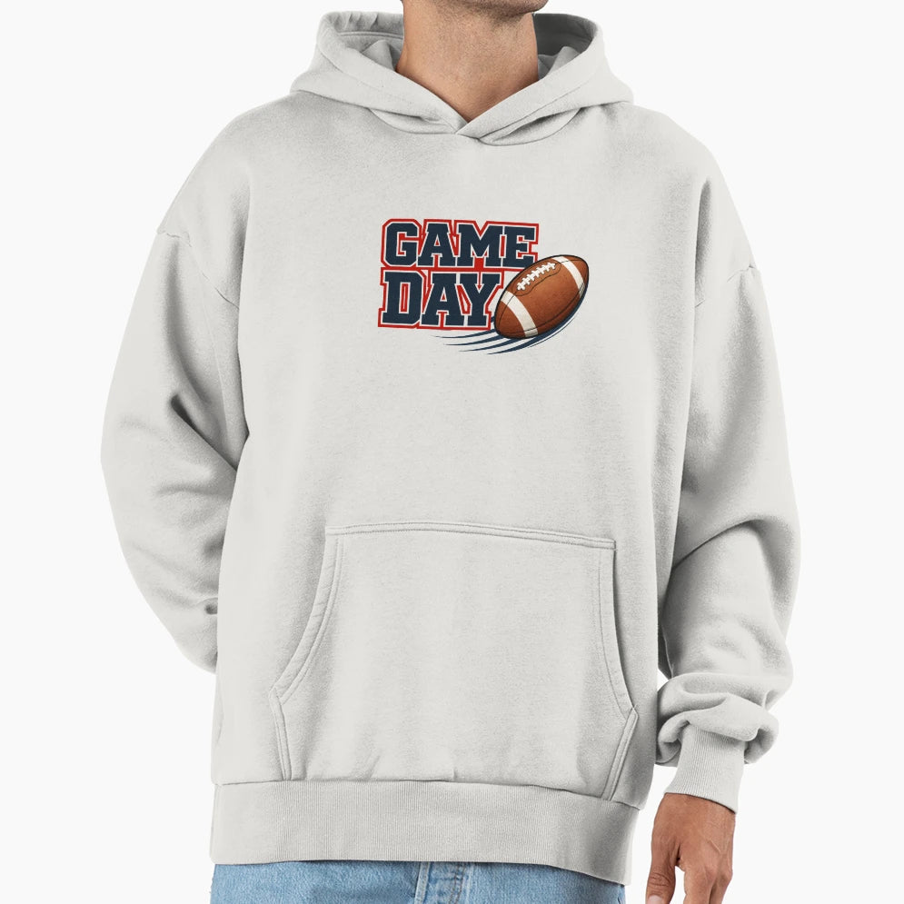 Game Day Football Hoodie - Graphic Print for Adults - T-Shirt, Sweatshirt, Hoodie
