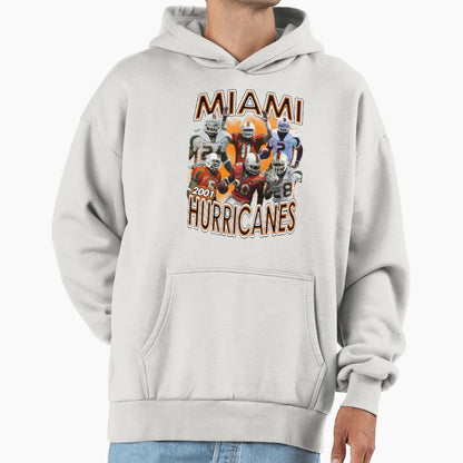 2001 Miami Championship Team Orange Smoke Hoodie - Unique Graphic Men Women - T-Shirt, Sweatshirt, Hoodie
