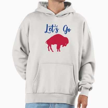 Lets Go Buffalo Hoodie - Aesthetic Graphic Men Women - T-Shirt, Sweatshirt, Hoodie