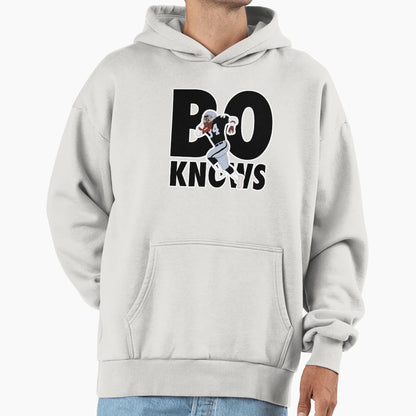 Bo Running To Play Baseball Hoodie - Graphic Print for Adults - T-Shirt, Sweatshirt, Hoodie