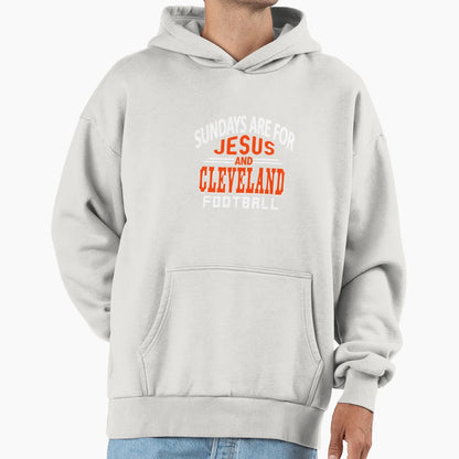 Cleveland Football Fan Sundays And Hoodie - Fun Novelty Design Unisex - T-Shirt, Sweatshirt, Hoodie