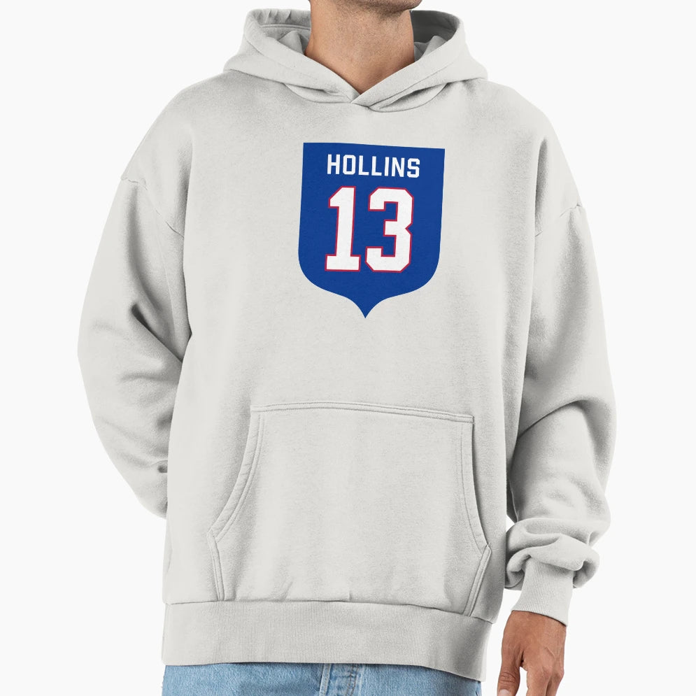 Mack Hollins 13 Emblem Hoodie - Graphic Print Men Women - T-Shirt, Sweatshirt, Hoodie