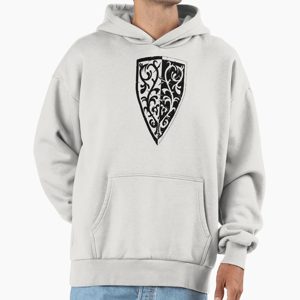 Grass Crest Shield Hoodie - Casual Everyday Wear Unisex - T-Shirt, Sweatshirt, Hoodie