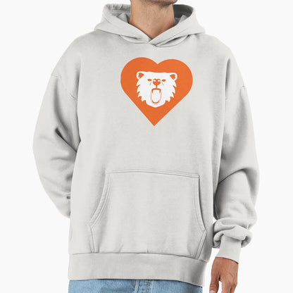 Bear Mascot Cares Orange Hoodie - Graphic Print Unisex - T-Shirt, Sweatshirt, Hoodie