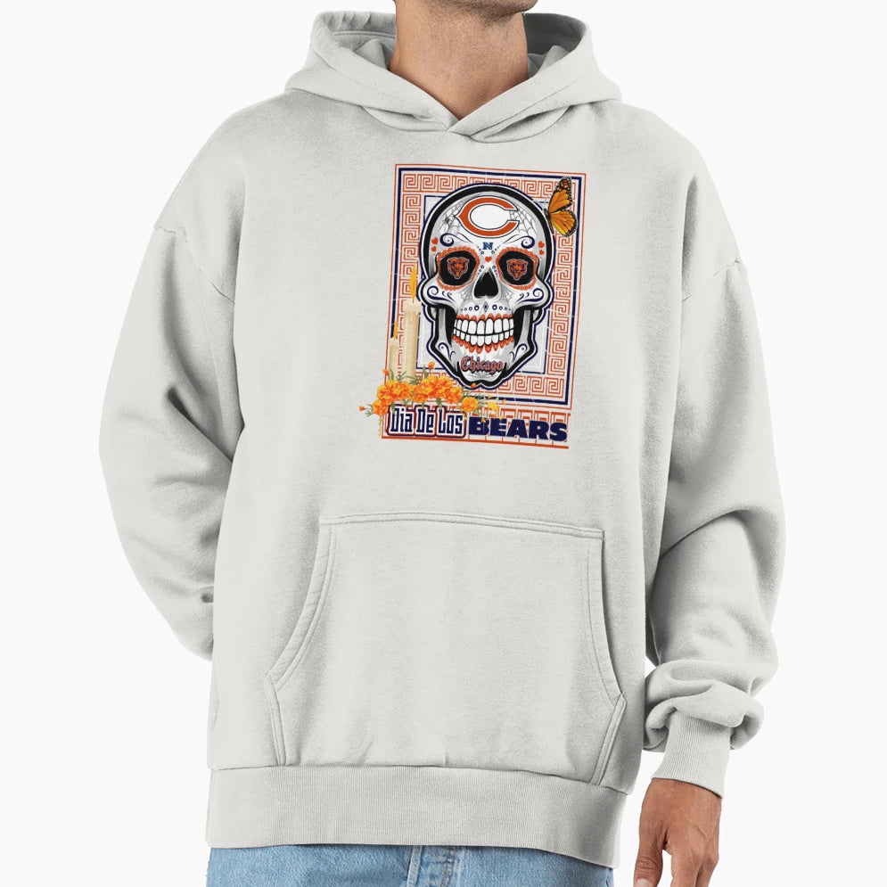 Dia De Los Bears Hoodie - Casual Everyday Wear Unisex - T-Shirt, Sweatshirt, Hoodie