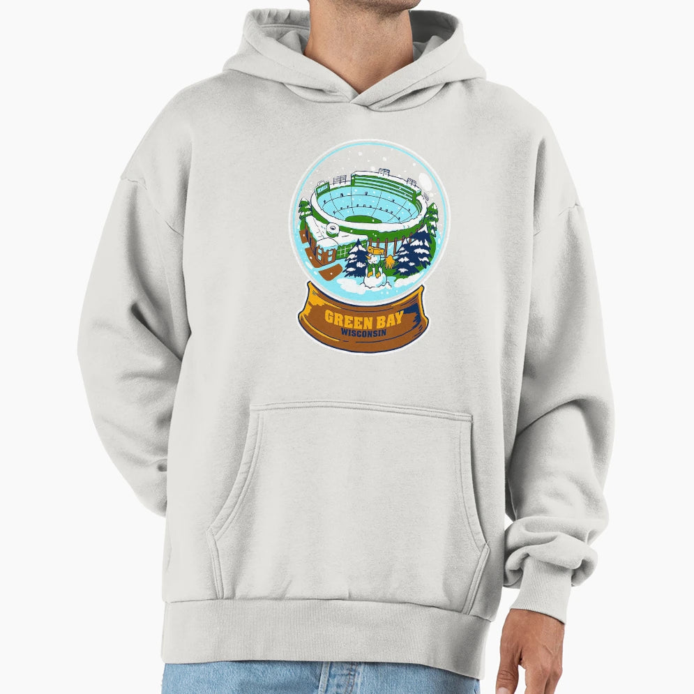Lambeau Feild Snow Globe T-Shirt - Unique Graphic Men Women - T-Shirt, Sweatshirt, Hoodie