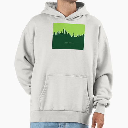 New York Skyline Hoodie - Aesthetic Graphic for Adults - T-Shirt, Sweatshirt, Hoodie