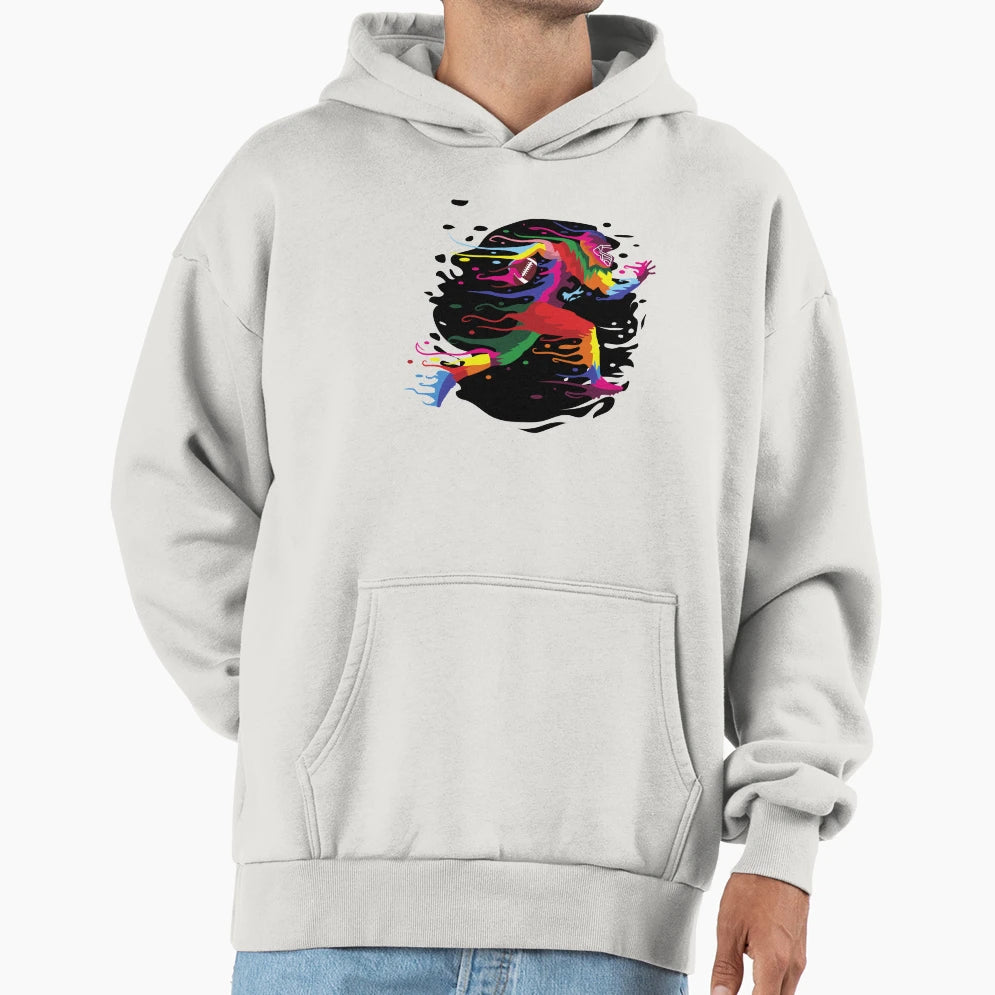 Football Star Hoodie - Minimalist Print Men Women - T-Shirt, Sweatshirt, Hoodie
