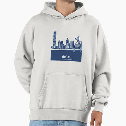 Iconic Dallas Hoodie - Unique Graphic Men Women - T-Shirt, Sweatshirt, Hoodie