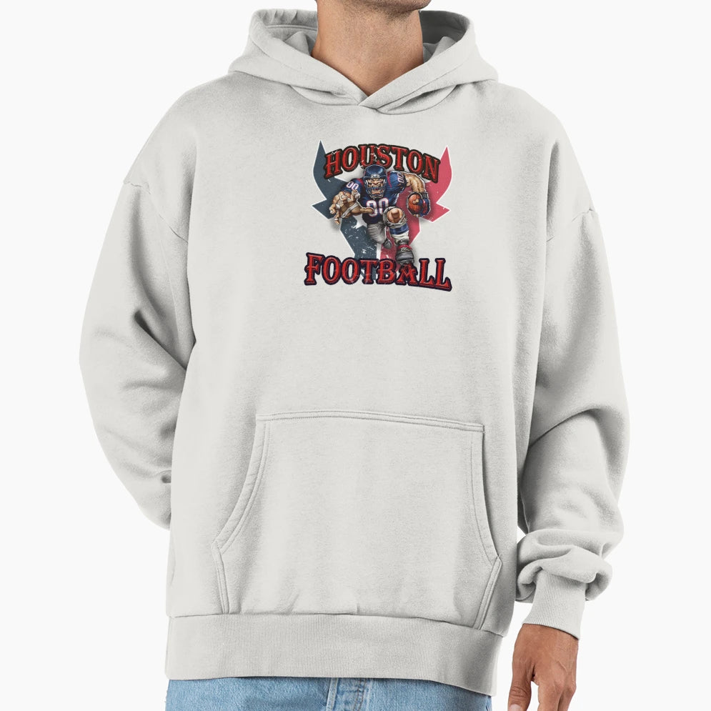 Houston Football Detroit Football Hoodie - Aesthetic Graphic for Adults - T-Shirt, Sweatshirt, Hoodie