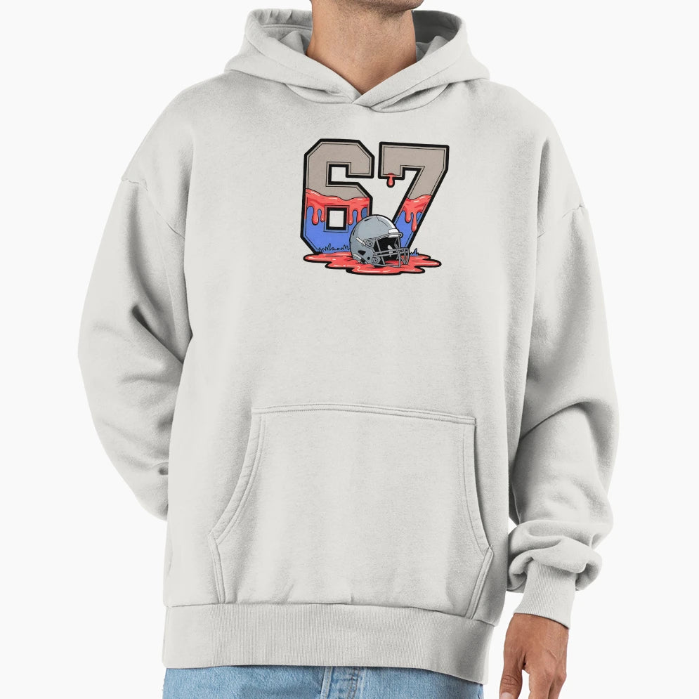 Football Six Seven Meme Funny Sports Drip Hoodie - Custom Art Print Unisex - T-Shirt, Sweatshirt, Hoodie