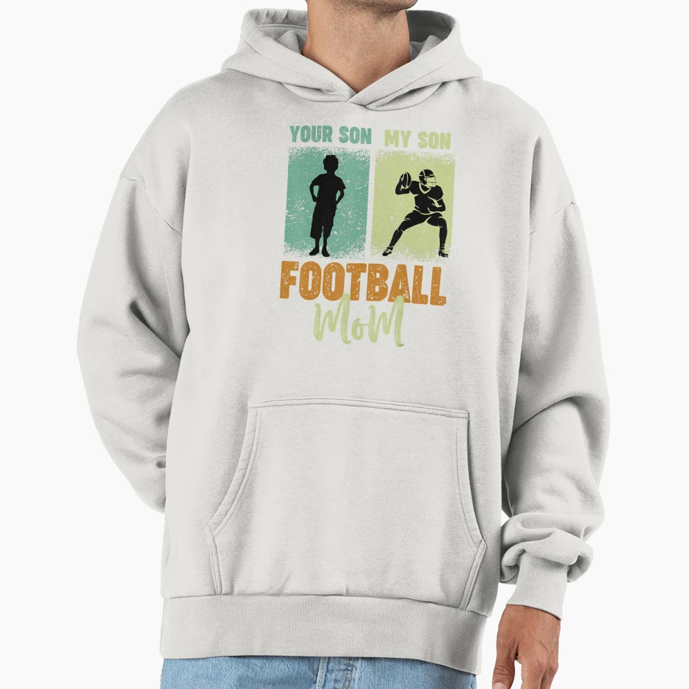 Football Mom S Hoodie - Trendy Graphic Unisex - T-Shirt, Sweatshirt, Hoodie