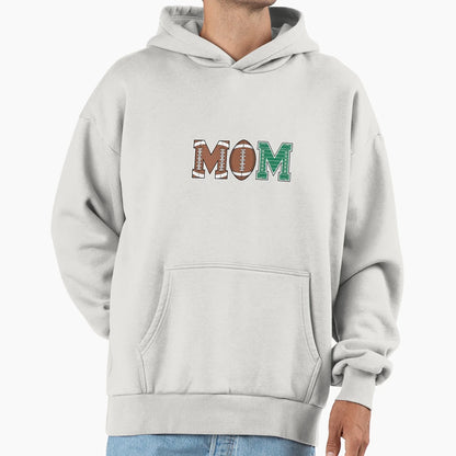 Mom 1 Year Old Football First Birthday Hoodie - Streetwear Style Unisex - T-Shirt, Sweatshirt, Hoodie