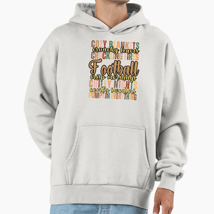 Colorful Fall Season Hoodie - Minimalist Print for Adults - T-Shirt, Sweatshirt, Hoodie