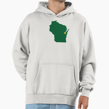 Wisconsin Green Bay Green And Gold Hoodie - Trendy Graphic for Adults - T-Shirt, Sweatshirt, Hoodie